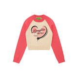 Women Sweater Short Sweater Women's Autumn Crew Neck Long Sleeve