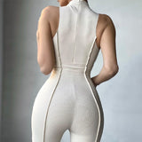 Women Jumpsuit Women's Fashion High Waist Casual Sports Jumpsuit