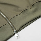 Men Hoodie Sweater Man Pair-Way Zipper Stitching Loose Cool Hoodie Autumn and Winter Clothing