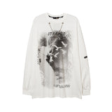 Men Long Sleeve Shirt Street Printing Long Sleeve T-shirt Men's and Women's Ins Sweater Couple