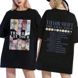 Cotton The Eras Tour Cat Edition Printed T-Shirt