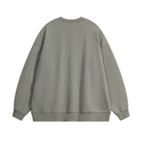 Men Hoodie Letter Printed Crew Neck Sweatshirt Men's Ins Casual All-Matching