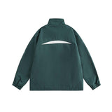 Unisex Jacket Fall Color-Blocking Split Jacket Coat
