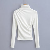 Women T-Shirt Bottoming Shirt T-shirt Slim Long Sleeve Top Women