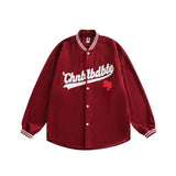 Unisex Jacket Fall Letter Print Jacket Women's Clothing