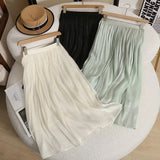 Women Skirt Women's Spring Summer Midi Dress A- line Skirt