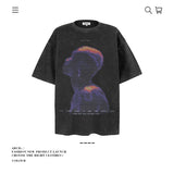 American vintage street T-shirt men's loose cotton