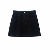 Women Skirt Corduroy Skirt Vintage