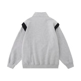 Men Hoodie Loose Sweater Men's Autumn and Winter Letter Embroidery Daily Leisure