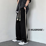 Men Sweatpants Striped Sports Pants Men's Summer Loose Casual Pants