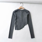 Women T-Shirt Spring Design Short Women's Long-Sleeved T-shirt