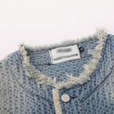 Men Denim Jacket Washed and Worn Denim Jacket Men's Loose