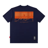 Men T Shirt Vintage Print Short Sleeves T-shirt Men and Women Ins Casual