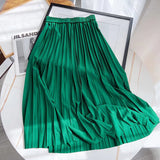 Women Skirt Spring Korean Pleated Skirt High Waist Skirt