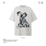 American vintage street T-shirt cotton men loose summer