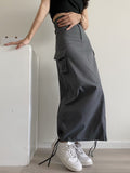 Women's Skirt Women's Retro Suit Skirt Long Dress Ins
