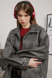 Unisex Jacket Fall Lapels Coat Leather Women's Clothing