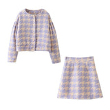 Women Skirt Autumn Woolen Coat Skirt Outfit