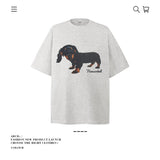 American vintage street T-shirt pure cotton men's and women's summer loose half-sleeves