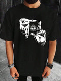 Men's Eye Gesture Print T-Shirt