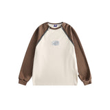 Unisex Hoodie Vintage Sleeve Zipper round-Neck Pullover Men and Women