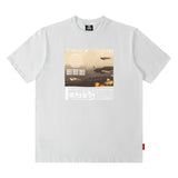 Men T Shirt Printed Short Sleeve T-shirt Loose round Neck Summer Menswear