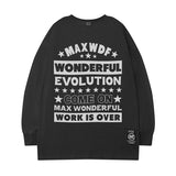 Men Long Sleeve Shirt Fashion Brand Autumn and Winter Long Sleeve T-shirt Men and Women Ins Hip Hop Style Loose All-Match