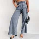 Women Cargo Pants Autumn Loose Casual Solid Color Casual Pants