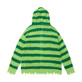 Women Sweater Hooded Knit Cardigan Women's Loose Casual Sun-Proof Coat