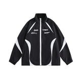 Unisex Jacket Fall Color-Blocking Split Jacket Coat