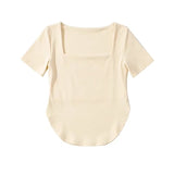 Women T-Shirt T-shirt Female Summer Slimming Short Top