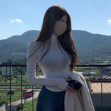 Women's Long Sleeve Shirt Bottoming Shirt Women's Autumn and Winter Pure Desire Top