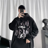Men Hoodie Rabbit Printed Casual Hooded Sweater Men's Spring and Autumn Loose