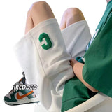 Men Sweatpants Waffle Letter Shorts Men's Loose Summer Sports