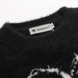 Women Sweater Sweater with Short Sleeves Girls Spring round Neck Ultra Short
