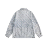 Unisex Jacket Autumn Water Washed Hole Jacket Coat for Women