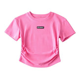 Women T-Shirt Summer Slim-Fit T-shirt with round Neck
