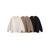 Unisex Hoodie Retro University Style Casual round-Neck Pullover Men and Women