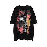 Men T Shirt Printed Short-Sleeved T-shirt Men's Loose Half Sleeve Couples Dress