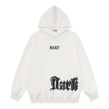 Men Hoodie Loose Hooded Sweater Men's Fashion Brand Vibe Letter Printed Long Sleeve Sports