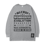 Men Long Sleeve Shirt Fashion Brand Autumn and Winter Long Sleeve T-shirt Men and Women Ins Hip Hop Style Loose All-Match