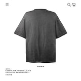 American vintage street T-shirt cotton vintage character print men and women summer loose