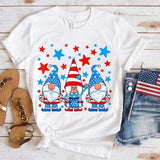 Women's Independence Day T Shirt round Neck Short Sleeve T-shirt Women's Top