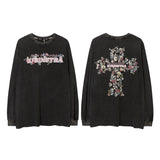 Men Long Sleeve Shirt Street Printing Long Sleeve T-shirt Men's and Women's Autumn and Winter Hiphop