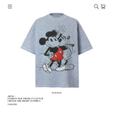 American vintage street T-shirt pure cotton men's and women's summer loose