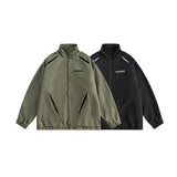 Unisex Jacket Fall Split Zipper Shell Jacket