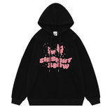 Men Hoodie Flocking Embroidered Hoodie Men's Loose Hoodie
