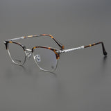 CHH Chrome Hearts Glasses Pure Titanium Vintage Fashion Half Frame Myopia Glasses Frame