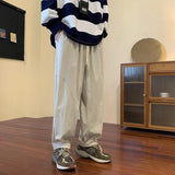 Men Sweatpants Vintage Corduroy Casual Men's Wide-Leg Pants