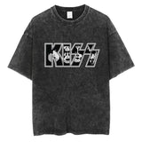 KISS Rock Band Graphic T-shirt Gothic Fashion